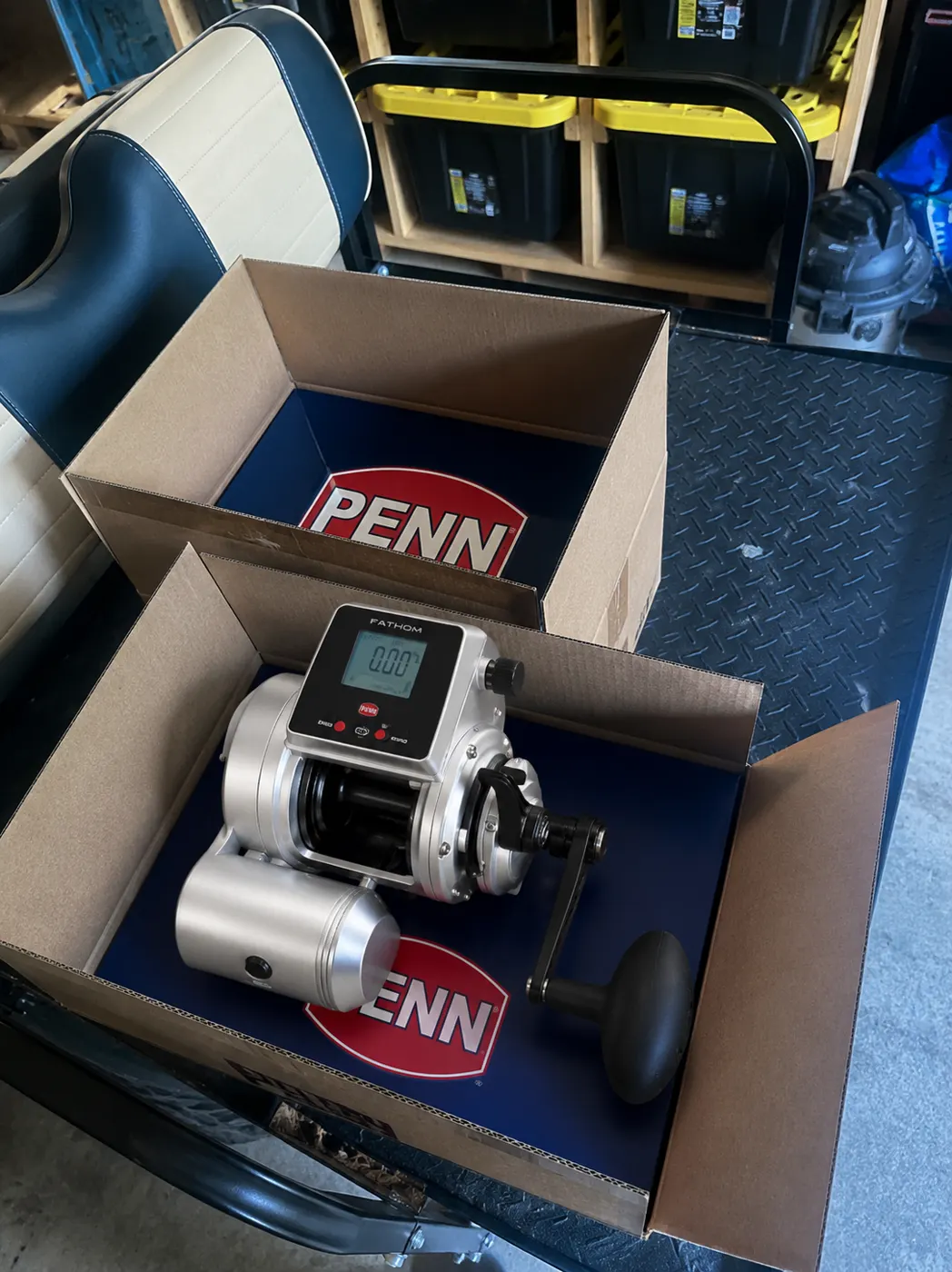 The Penn Fathom Electric 80, fresh out of the box